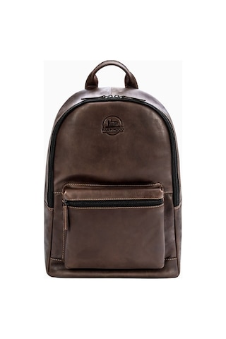 Farmhood Nashville Deri Iş Sırt Çantası 44 Cm, Laptop Bölmeli Ve Düzenli Unisex Tasarım Koyu Kahverengi