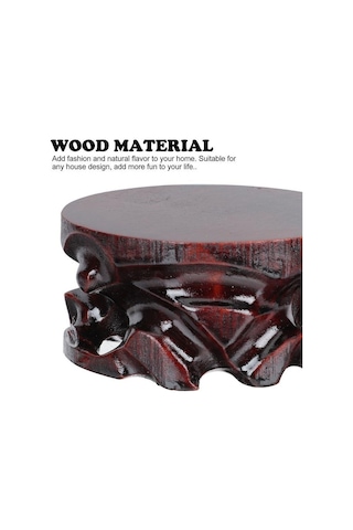 Ahşap Depolama Tabanı Dekoratif Saksı Tabanı Çaydanlık Tutucu Kaide Yard Bahçe Dekor