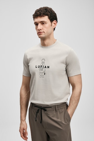 Lufian Simbad Modern Grafik Erkek T-shirt 111020307 Taş