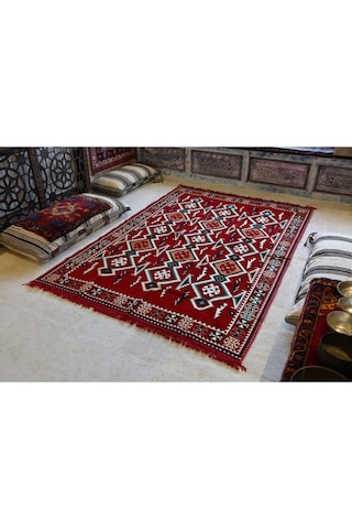 Turkıshrug Kıngdom Şark Köşesi Halısı Modelleri Otantik Kilim Anadolu Kırmızı