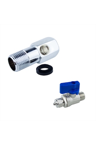 Su Arıtma Cihazı 1/2 Yarım Parmak Hat Alma Ve Küresel Vana Seti