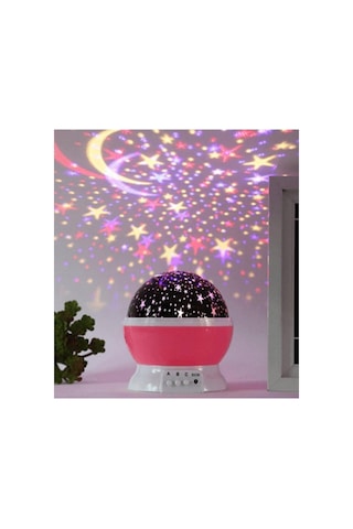 Mobee Chermik Pembe Star Master Yıldız Yansıtmalı Gece Lambası Projeksiyon Çocuk Odası Lamba Starmaster Diğer