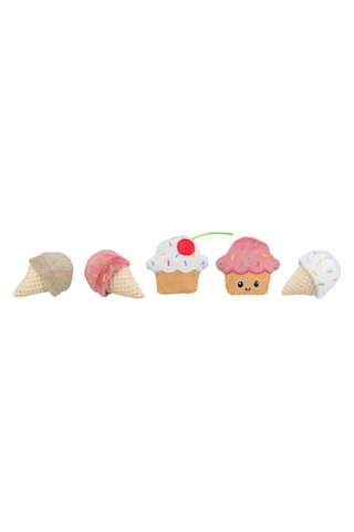 Trixie - 47 - Kedi Oyuncağı, Dondurma Ve Kek Şeklinde, Peluş, - Hcctrend - Kediotlu 7cm