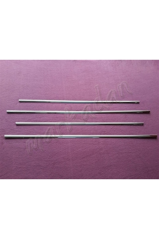 Woc Chrome Mercedes E Klasse W124 Krom Cam Çıtası 1984-1995 4 Par