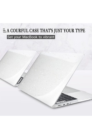 Apple Uyumlu MacBook Pro 14 İnç M3 / M3 Pro / M3 Max A2992 A2918 Kılıf + Klavye Kılıfı + Ekran Koruyucu