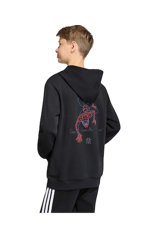 Adidas Çocuk Sweatshirt Adıdas Marvel Spıder-man Hooded Sweat Kg6130 Siyah