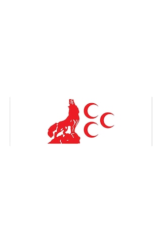 Uluyan Bozkurt Üç Hilal Sticker 21 X 15 Cm