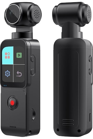 Çeşithane 5k Ultra Hd Video Kamera Anti-shake Stabilizasyonlu, 270 Döner Ekranlı Vlog & Seyahat K Siyah