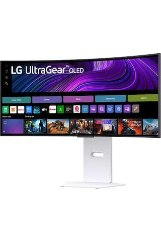 Lg 34" 34gx90sa-w 240hz 0.03ms Gtg Wqhd Oled Displayhdr True Black 400 Webos Curved Smart Gaming Monitör