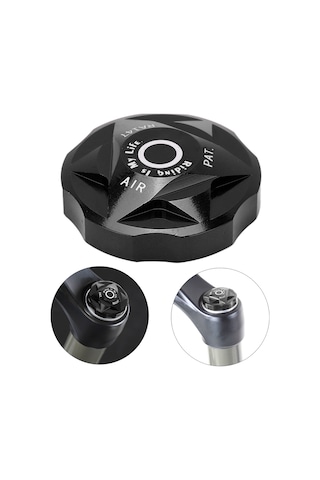 Xindoker Alüminyum Bisiklet Ön Fıçça Hava Odası Kapağı - Anti-korozif Korumalı, Hafif, Kolay Kurulum, Siyah Buhar Tıkacı Kapağı Tamiri İçin Siyah