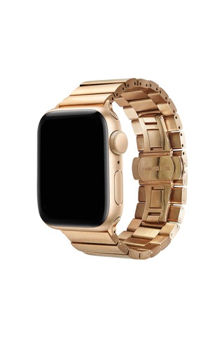 Watch Ultra 49mm Kordon Uyumlu Krd-41 Metal Strap Kayış Mkst- Gümüş