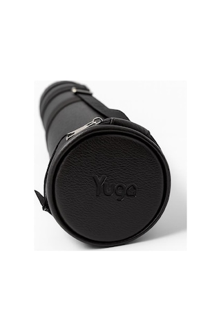 Yuga Suni Deri Proje Tüpü Cepli 10,5 Cm Siyah