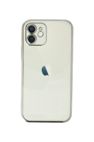 iPhone Uyumlu 12 Kılıf Razer Lensli Silikon - Gümüş