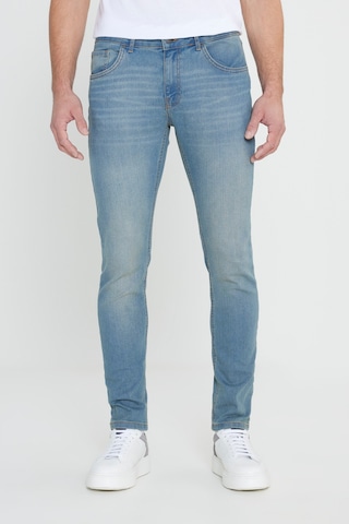 George Henry Pamuklu Slim Fit Dar Kesim 5 Cepli Esnek Jean Kot Denim Pantolon Petrol Mavi