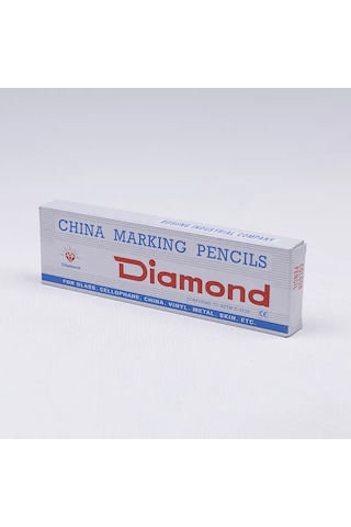Diamond İpli Mumlu İşaretleme Kalemi 12 Adet Beyaz