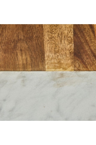 Evidea Kitchen Akasya Sunum Tahtası - Kahverengi / Beyaz- 33x15 Cm Kahverengi / Beyaz