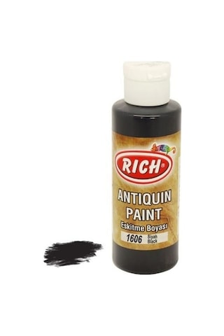 Rich 1606 Siyah 120 Ml Eskitme Ahşap Boyası