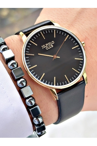 Jg. Polo Clup Jpc.0725 Erkek Kol Saati Altın