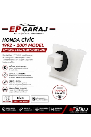 Honda Civic 1992-2001 Arka Tampon Braketi Sağ / Sol Uyumlu
