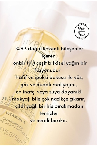 Byphasse Yüz ve Makyaj Temizleme Yağı Tüm Cilt Tipleri 150 ML
