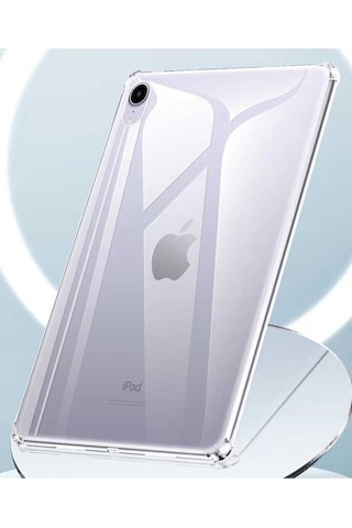 Apple Uyumlu iPad Mini 2021 6.nesil Şeffaf Kılıf Tablet Nitro Anti Shock Silikon Koruyucu Kapak Kılıf