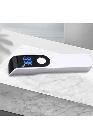 Ruicoo Ir-fm01 Doku Dokunmayan İnfraviyole Alıcı Termometre: Vücut/nesne Sıcaklığı, Led Ekran, C/ F Dönüşümü, Hızlı Doğru Okuma, Siyah