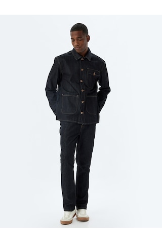 Koton Straight Fit Kot Pantolon - Mark Jean Koyu İndigo 5wam40111ıd İndigo