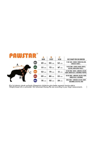 Pawstar Mosaic Büyük Irk Yağmurluk
