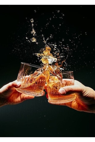 Viski Şerefe Kanvas Tablo Ev Ofis Salon Mutfak Hediyelik Dekarasyon Süsü Ölçü Seçiniz :