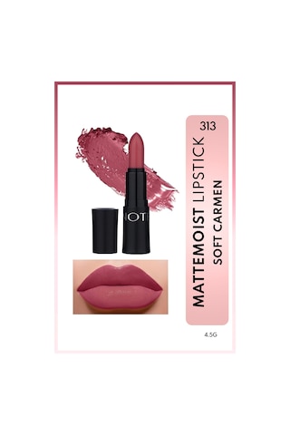 Note Cosmetique Mattemoist Lipstick Mat Bitişli Ruj 313 Soft Carmen - Pembe