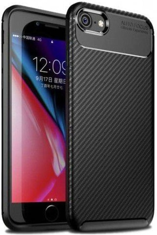 Apple Uyumlu iPhone Se 2020 Kilif Lüx Karbon Tasarim Negro Silikon Kapak 392712117