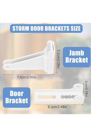 Kapı Kapatıcı Braketi, Andersen İle Uyumlu Onarım Kapı Braketi, Beyaz