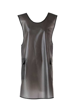 Ulzyvf Temizlik Su Siyah Sırtlı Şeffaf Önlük Kadın İçin Geçirmez Erkek Cepli Çapraz Vq Siyah - Şeffaf