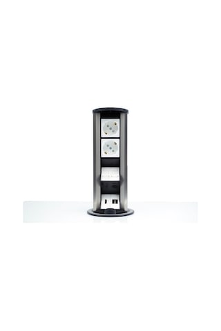AMP Connect 2 Şebeke Soketli 2 Data 1 HDMI 2 USB Şarj Girişli Mas