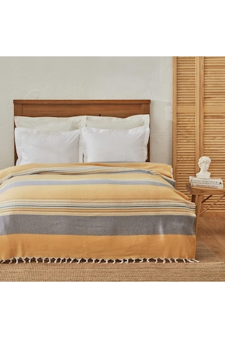 Karaca Home Salerno Çift Kişilik Peştamal Pike Sarı Genel