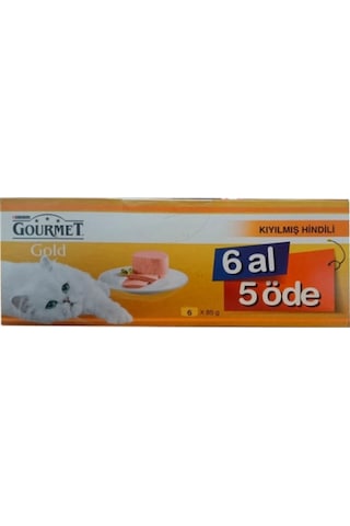 Purina Gourmet Gold Kıyılmış Hindi Etli Konserve Yetişkin Kedi Maması 24 x 85 G