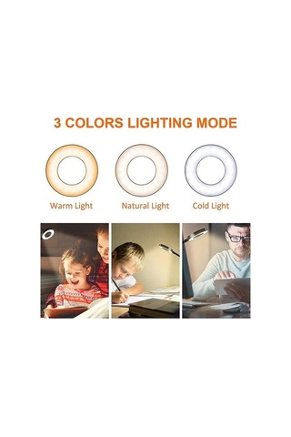 Dancemonkey Klipsli Okuma Işıkları 3 Renk Modları İle 48 Led Usb Masa Lambası 10 Parlaklık Seviyeli 360 Esnek03 2 2