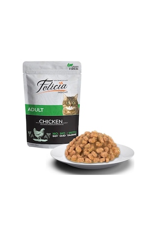 Felicia Pouch Jelly Tavuklu Ve Taurinli Tahılsız Yetişkin Kedi Konservesi 6 Adet 85 Gr 118-20013.02