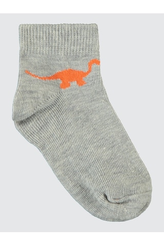 Civil Boys Erkek Çocuk 3'lü Patik Çorap 2-12 Yaş Siyah Siyah