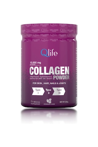 Collagen Powder Hidrolize Kollajen Tip 1-2-3 Kollajen Toz Form