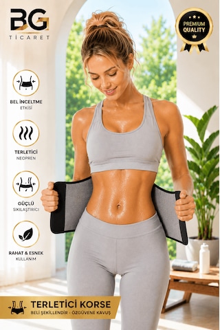 Unisex Termal Terletici Korse Bel Göbek İnceltici Şekillendirici Kemer Fitness Lohusa Korsesi