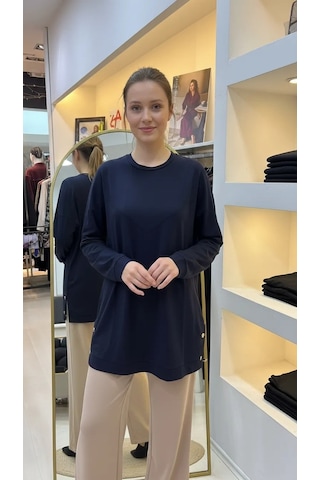 Qmash Penye Tunik Lacivert 6193