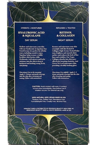 Provence Beauty Hyaluronic Acid & Squalane Gündüz Serumu 60 ML + Retinol & Collagen Gece Serumu 60 ML