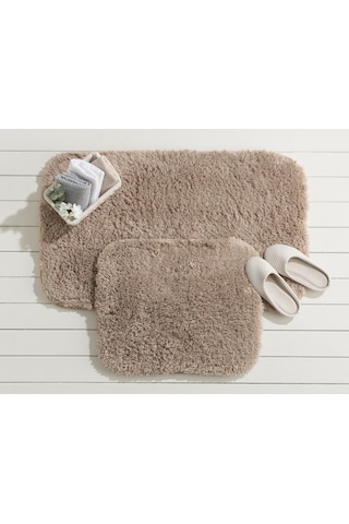 Madame Coco Sheep Banyo Paspası 1kbapa05262'li Büyük Boy Set-toprak Kahverengi