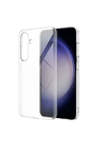 Samsung Uyumlu Galaxy S25 Kılıf Sararmaz Ultra İnce Sert Mika Kamera Yükseltili Ata Pro Tech Şeffaf