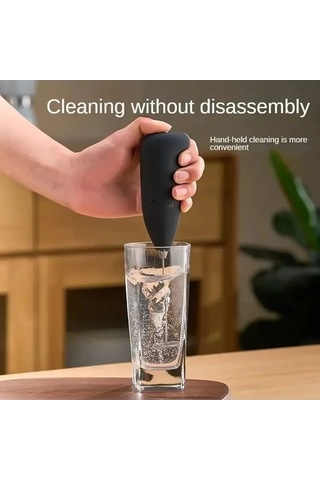 Ulzyvf Yumurta Taşınabilir Süt Siyah Siyah Mutfak Mini Mikseri Köpürtücü Köpürtücü Karıştırıcılar Karıştırıcı Kahve Ev Elektrikli El Çırpma Çırpıcı Cappuccino Aracı Dn Siyah