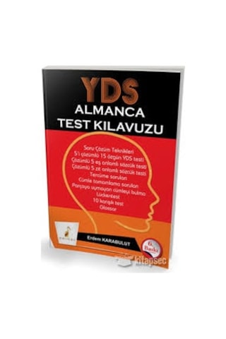 YDS Almanca Test Kılavuzu - Erdem Karabulut - Pelikan Yayınları