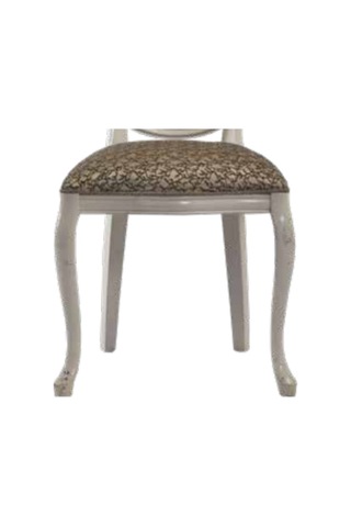 Bengimobilya Sandalye Zus017 Madalyon Model Kayın Ince Torna Ayak Parlak Gri