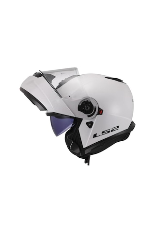 Ls2 Strobe 2 Çene Açılır Motosiklet Kaskı Beyaz
