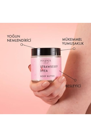 - Çilek & Shea Body Butter/yoğun Vücut Nemlendiricisi 100 Ml